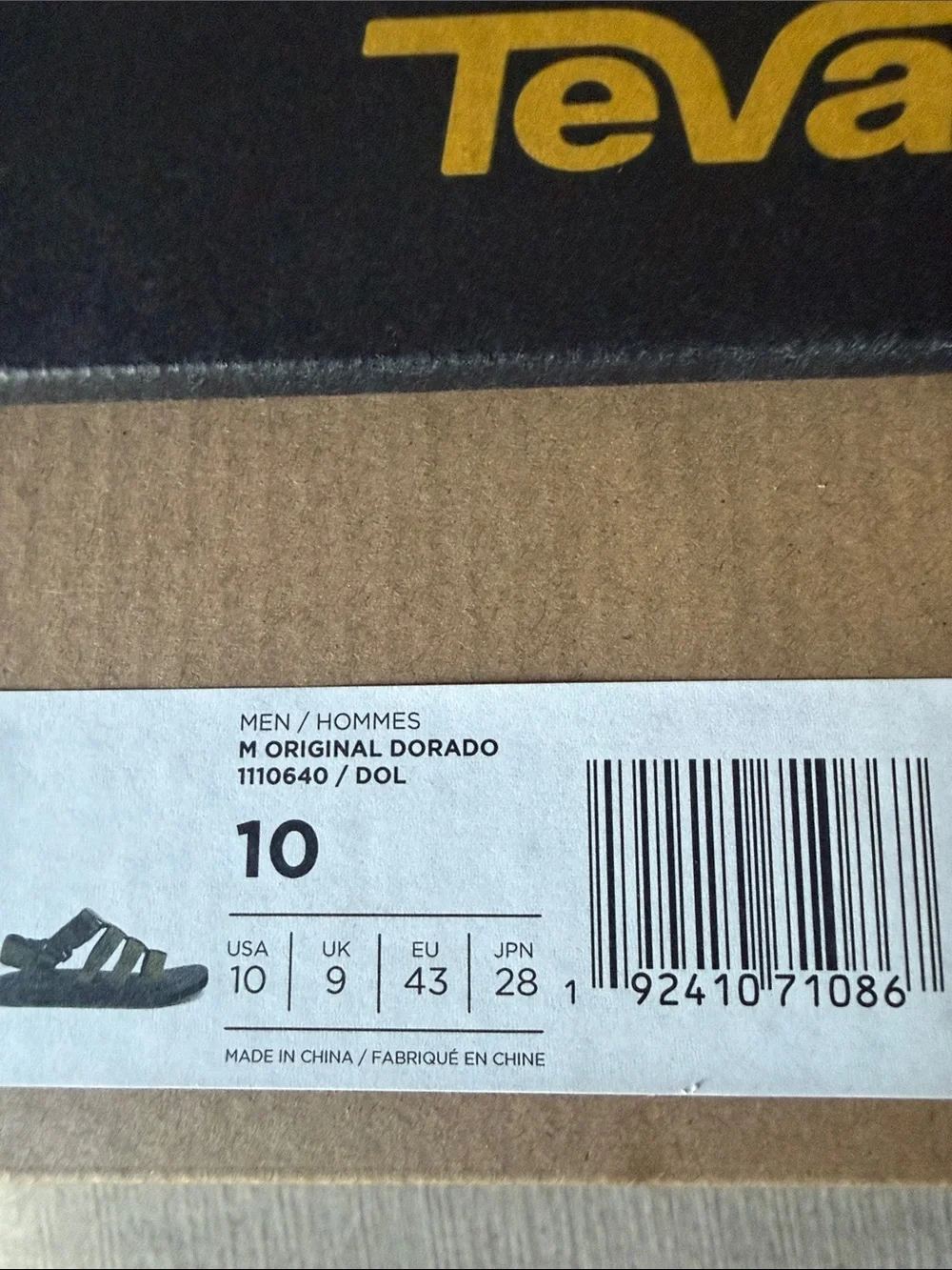 Mens Olive Green Dorado Sport Sandals